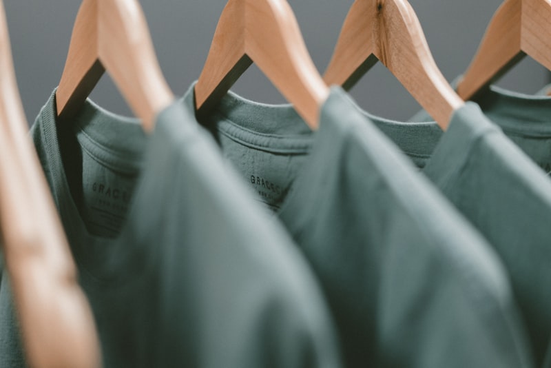 Folded organic clothes